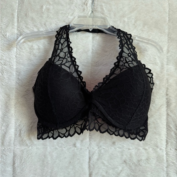 PINK Victoria's Secret Black Lace Bralette - Picture 1 of 3